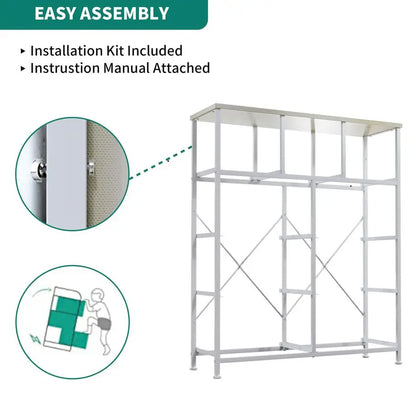 Dresser with 9 Drawers Fabric Storage Tower