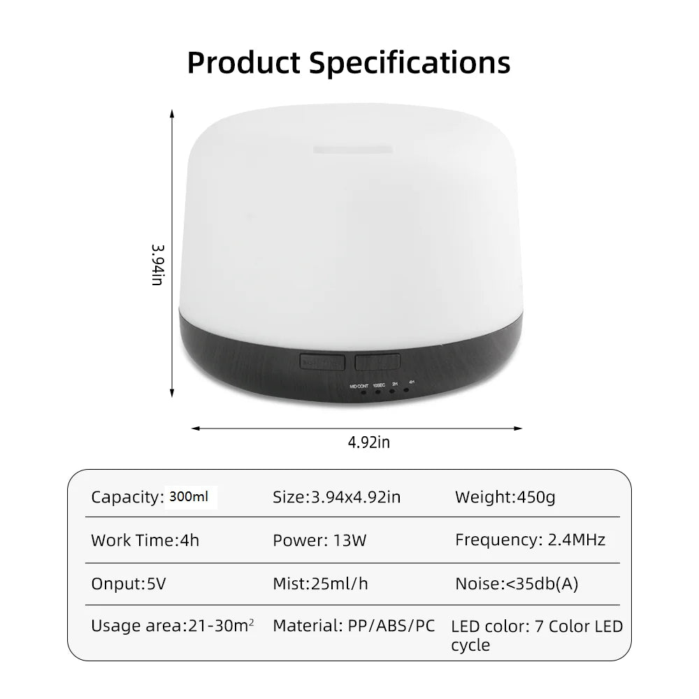 Essential oil Diffuser Ultrasonic Humidifier