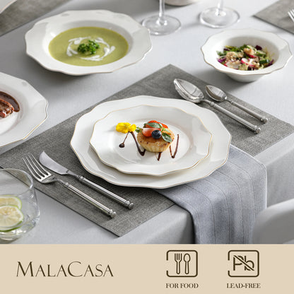 MALACASA 16-PIECE Nordic European Tableware Set