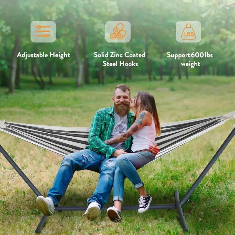 Gyroor Hammock with Adjustable Stand- Hammock Bed
