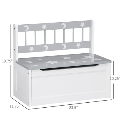 2-IN-1 Toy Chest, Kids Storage Bench