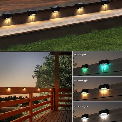 4/12 Pack Deck Lights Solar Powered