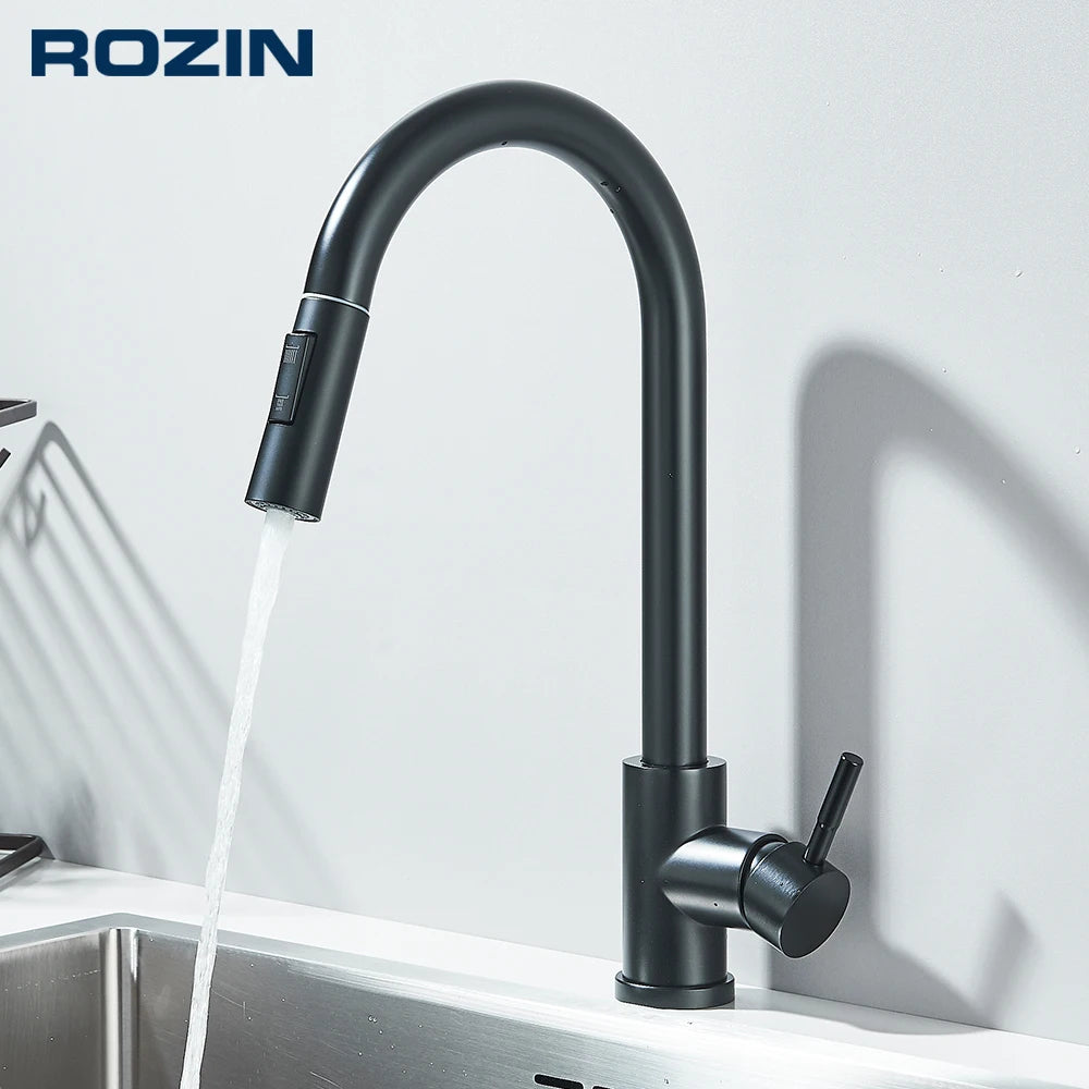 Pull Out Kitchen Faucet Deck Mounted  Tap