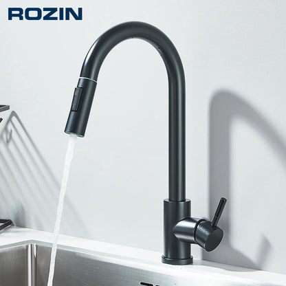Pull Out Kitchen Faucet Deck Mounted  Tap