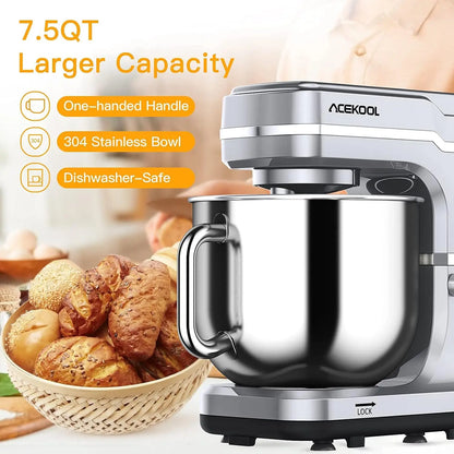 7.5QT 10-Speed 660W Tilt-Head Electric Food Mixer       
Splash Guard