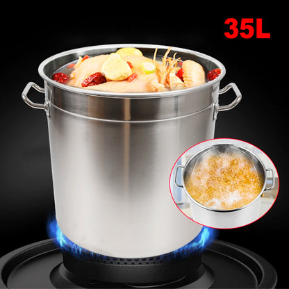 35L Multipurpose Thickened Stock Pot with Lid