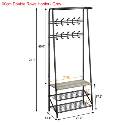 4-in-1 Hall Trees, Coat Shoe Rack