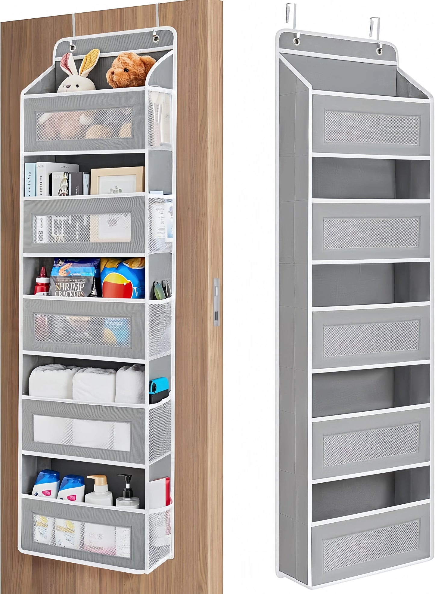 Over Door Hanging Organizer Large Pocket Storage,