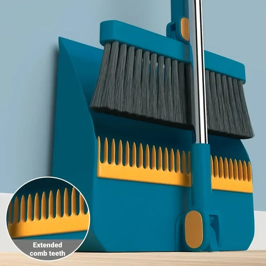 Set Broom and Dustpan with Long Handle –