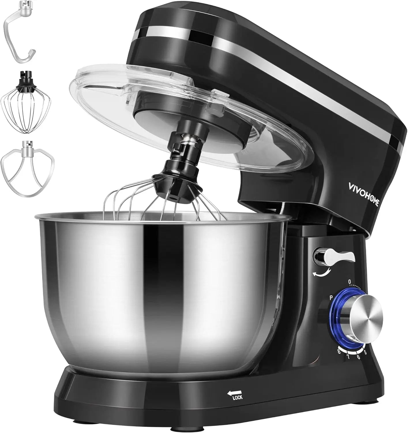 4.75 Qt Stand Mixer, 8 Speed Food Mixer