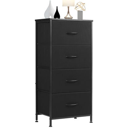 JHK Dresser For Bedroom With 4 Fabric Drawers