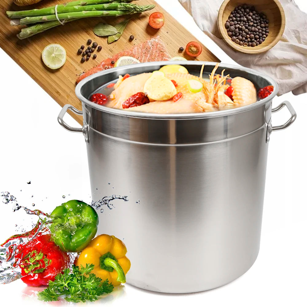 35L Multipurpose Thickened Stock Pot with Lid