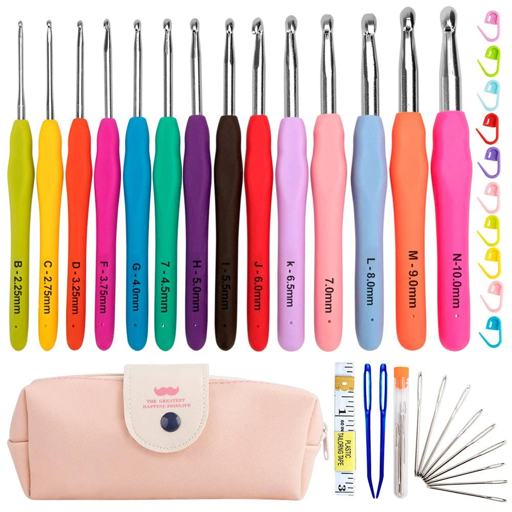 Crochet Hooks Needles Yarn Tool Kit