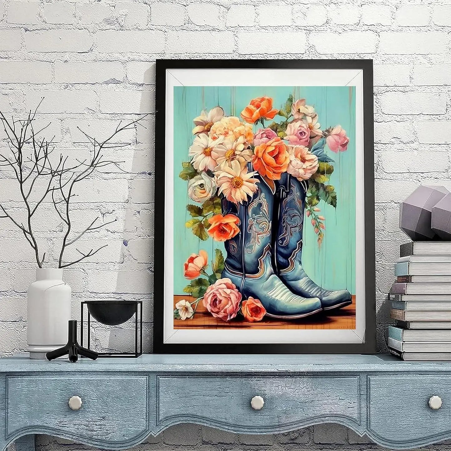 Adult DIY Diamond Painting Kit - Cowboy Boots