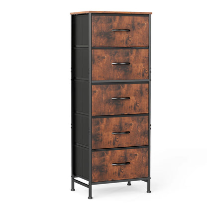 JHK 48IN Dresser 5 Fabric Drawers