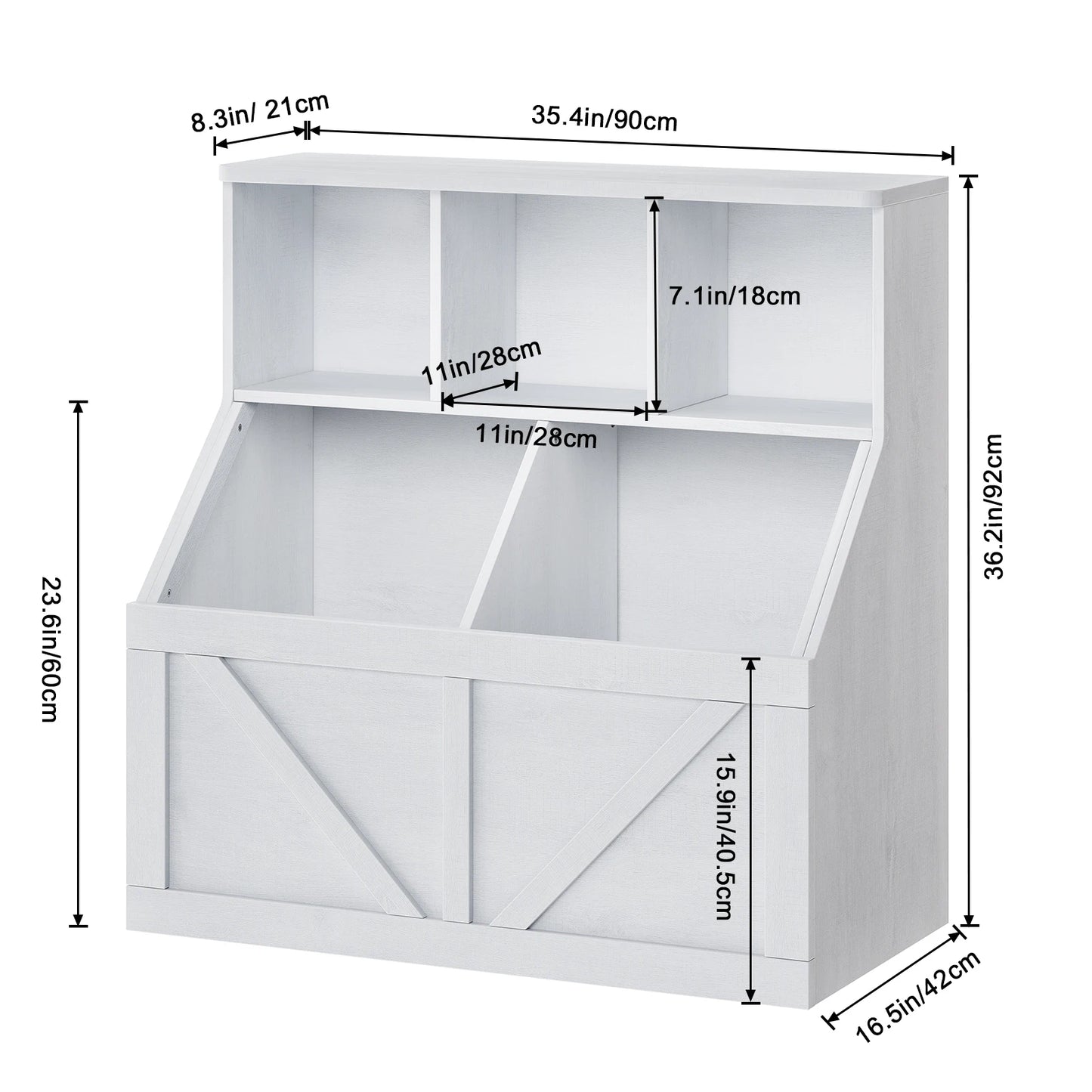 Hobby Lane Toy Storage Organizer with Bookshelf