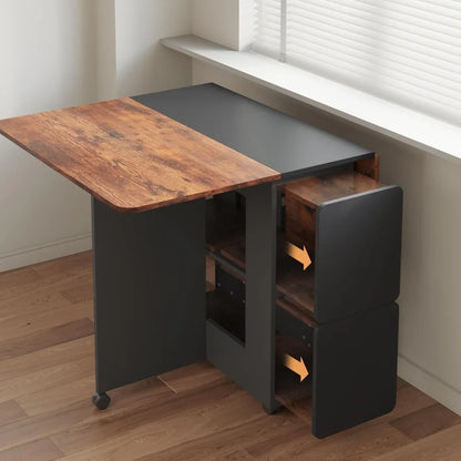 4-Person Folding Dining Table Set
